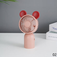 Load image into Gallery viewer, Cute 3 Speeds Adujustable Handheld Mini Fan Portable Desktop USB Charging Fan Summer Cooling Fan for Home Outdoor

