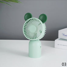 Load image into Gallery viewer, Cute 3 Speeds Adujustable Handheld Mini Fan Portable Desktop USB Charging Fan Summer Cooling Fan for Home Outdoor

