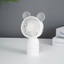 Load image into Gallery viewer, Cute 3 Speeds Adujustable Handheld Mini Fan Portable Desktop USB Charging Fan Summer Cooling Fan for Home Outdoor
