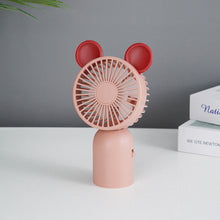 Load image into Gallery viewer, Cute 3 Speeds Adujustable Handheld Mini Fan Portable Desktop USB Charging Fan Summer Cooling Fan for Home Outdoor
