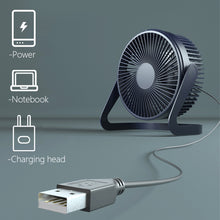 Load image into Gallery viewer, Portable DC 5V Small Desk USB Cooler Cooling Fan USB Mini Fans Operation Super Mute Silent for PC / Laptop / Notebook
