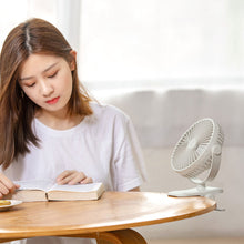 Load image into Gallery viewer, 2000mah Clip Fan Rechargeable Silent 3 Blades Baby Stroller Fans Portable Air Cooling 3 Speeds Desk USB Fan
