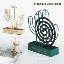 Load image into Gallery viewer, Nordic Cactus Mosquito Coil Holder Iron Retro Mosquito Coil Frame Insect Repellent Incense Rack Sandalwood Repellent Home Decoraction

