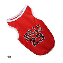 Load image into Gallery viewer, Summer Breathable Pet Mesh Vest Basketball Jersey Basketball Team Print Puppy Dog Hoodie Clothing Cat T-Shirt Sport Shirt Quick-drying Pet Clothes XS-XL
