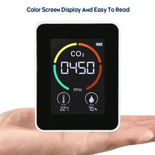 Load image into Gallery viewer, Air Monitor CO2 Carbon Dioxide Detector Greenhouse Warehouse Air Quality Temperature Humidity Monitor Fast Measurement Meter
