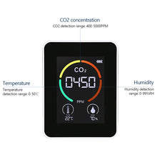 Load image into Gallery viewer, Air Monitor CO2 Carbon Dioxide Detector Greenhouse Warehouse Air Quality Temperature Humidity Monitor Fast Measurement Meter
