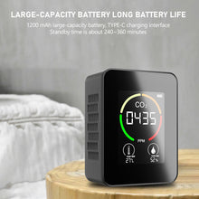 Load image into Gallery viewer, 3 IN 1 CO2 Meter CO2 Detector Multifunctional Thermohygrometer Home Intelligent Gas Analyzer Household Digital Air Pollution Monitor Infrared Sensors
