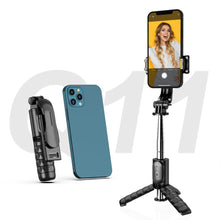 Load image into Gallery viewer, 3 in 1 Mini Foldable Tripod Bluetooth Selfie Stick For Android IOS Wireless Remote Shutter Extendable Mobile Phone Holder
