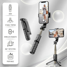 Load image into Gallery viewer, 3 in 1 Mini Foldable Tripod Bluetooth Selfie Stick For Android IOS Wireless Remote Shutter Extendable Mobile Phone Holder
