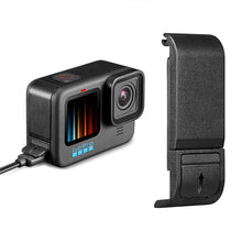 Load image into Gallery viewer, Flip Design GoPro Battery Side Rechargeable Battery Cover Black Removable Charging Case Port Lid for GoPro 10 9 Accessories

