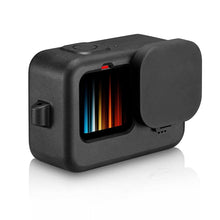 Load image into Gallery viewer, For GoPro 9 Action Camera Silicone Protective Sleeve Flip Design Black Removable Battery Side Cover Charging Port Door Lid
