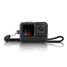 Load image into Gallery viewer, For GoPro 9 Action Camera Silicone Protective Sleeve Flip Design Black Removable Battery Side Cover Charging Port Door Lid

