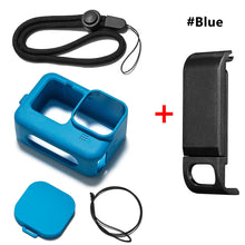 Load image into Gallery viewer, Battery Side Cover For GoPro 9 Action Camera Black Removable Flip Design Charging Port Door Lid with Silicone Protective Sleeve
