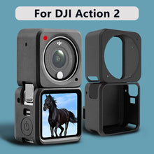 Load image into Gallery viewer, For DJI Action 2 Silicone Protective Case Separate Design Tempered Glass Screen Protector Cover DJI Action 2 Accessories
