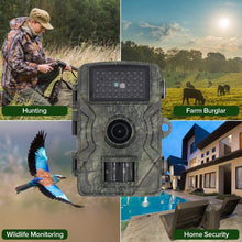 Load image into Gallery viewer, 12MP 1080P Night Vision Clear Wildlife Hunting Trail Game Camera IP66 Outdoor Camouflage surveillance Motion Scouting Camera
