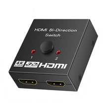 Load image into Gallery viewer, 4K 60Hz HD 1080P HDCP Splitter HDMI-Compatible Switch Switcher 1X2 Split Amplifier Dual Display For DVD For PS3 HDTV 1 in 2 Out
