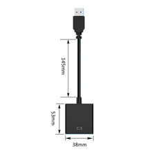 Load image into Gallery viewer, 1080P 60HZ HD USB 3.0 to HDMI-compatible Audio Video Adapter Converter For Windows 7/8/10 PC Laptop Projector
