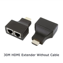 Load image into Gallery viewer, 1080P HDMI-Compatible Extender Cat5e Cat 6 Ethernet Signal RJ45 Lan Converter 3D HDMI-Compatible Transmitter Receiver TX RX 30M
