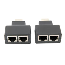 Load image into Gallery viewer, 1080P HDMI-Compatible Extender Cat5e Cat 6 Ethernet Signal RJ45 Lan Converter 3D HDMI-Compatible Transmitter Receiver TX RX 30M

