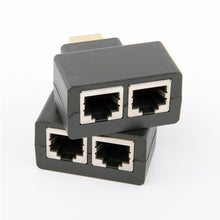 Load image into Gallery viewer, 1080P HDMI-Compatible Extender Cat5e Cat 6 Ethernet Signal RJ45 Lan Converter 3D HDMI-Compatible Transmitter Receiver TX RX 30M
