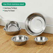Load image into Gallery viewer, 9 Size Large Capacity Stainless Steel Dog Bowl For Dish Water Dog Food Bowl Pet Puppy Cat Bowl Feeder Feeding Durable Pet Supplies
