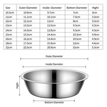 Load image into Gallery viewer, 9 Size Large Capacity Stainless Steel Dog Bowl For Dish Water Dog Food Bowl Pet Puppy Cat Bowl Feeder Feeding Durable Pet Supplies

