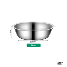 Load image into Gallery viewer, 9 Size Large Capacity Stainless Steel Dog Bowl For Dish Water Dog Food Bowl Pet Puppy Cat Bowl Feeder Feeding Durable Pet Supplies
