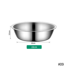 Load image into Gallery viewer, 9 Size Large Capacity Stainless Steel Dog Bowl For Dish Water Dog Food Bowl Pet Puppy Cat Bowl Feeder Feeding Durable Pet Supplies
