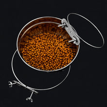 Load image into Gallery viewer, 10-20CM Ordinary Stainless Steel Pet Food Bowl Cage Hanging Dog Basin Feeder Large Capacity Fixed Metal Feeding Bowl Cat Drinking Bowl Outdoor Soup Dish
