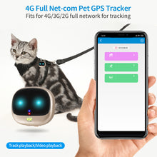 Load image into Gallery viewer, 4G GPS Pet Tracker Intelligent Anti-Lost Tracker Locator Smart Dog / Cat Collar Waterproof USB Charging
