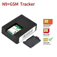 Load image into Gallery viewer, Black Mini Tracker Locator Real Time Car Kids Pet Tracker GSM/GPRS/GPS Tracking Device

