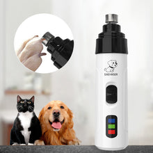 Load image into Gallery viewer, Electric Dog Nail Clippers Rechargeable USB Charging Electric Pet Nail Grinder for Small Medium Large Dogs Cats, Painless Paws Grooming Trimming
