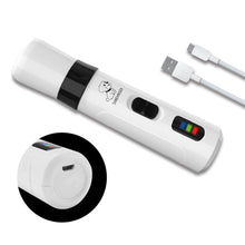 Load image into Gallery viewer, Electric Dog Nail Clippers Rechargeable USB Charging Electric Pet Nail Grinder for Small Medium Large Dogs Cats, Painless Paws Grooming Trimming
