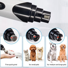 Load image into Gallery viewer, Electric Dog Nail Clippers Rechargeable USB Charging Electric Pet Nail Grinder for Small Medium Large Dogs Cats, Painless Paws Grooming Trimming
