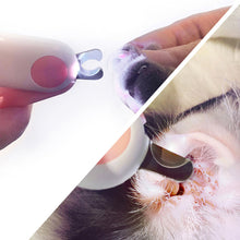 Load image into Gallery viewer, Pet Nail Clipper with LED Lamp Straight Cutter Pet Nail Trimmer Dog Cat Nail Cutter Pet Grooming Tools Dog Supplies для собак
