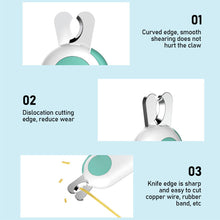 Load image into Gallery viewer, Pet Nail Clipper with LED Lamp Straight Cutter Pet Nail Trimmer Dog Cat Nail Cutter Pet Grooming Tools Dog Supplies для собак
