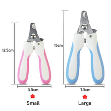 Load image into Gallery viewer, Professional Pet Nail Clipper Stainless Steel Dog Cat Nail Trimmer Labor-Saving Nail Clipper Convenient Pet Grooming Supplies

