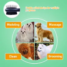Load image into Gallery viewer, Double Faced Pet Dog Comb Hair Remover for Dogs and Cats Pet Grooming Comb Automatic Cats Hair Brush Pet Supplies
