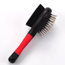 Load image into Gallery viewer, Double Faced Pet Dog Comb Hair Remover for Dogs and Cats Pet Grooming Comb Automatic Cats Hair Brush Pet Supplies
