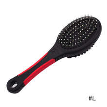 Load image into Gallery viewer, Double Faced Pet Dog Comb Hair Remover for Dogs and Cats Pet Grooming Comb Automatic Cats Hair Brush Pet Supplies
