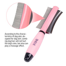 Load image into Gallery viewer, Double Sided Needle Comb Pet Dog Comb Hair Remover for Dogs and Cats Pet Grooming Comb Automatic Cats Hair Brush Pet Supplies
