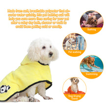 Load image into Gallery viewer, Dog Bathrobe Towel Pet Dog Bath Towel Robe Pet Drying Super Absorbent Coat Large Medium Small Puppy Dog Clothes Pet Supplies
