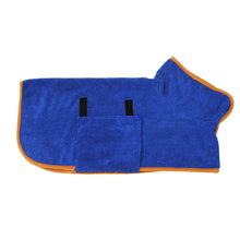 Load image into Gallery viewer, Dog Bathrobe Towel Pet Dog Bath Towel Robe Pet Drying Super Absorbent Coat Large Medium Small Puppy Dog Clothes Pet Supplies
