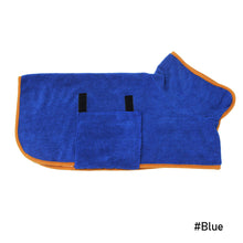 Load image into Gallery viewer, Dog Bathrobe Towel Pet Dog Bath Towel Robe Pet Drying Super Absorbent Coat Large Medium Small Puppy Dog Clothes Pet Supplies

