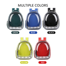Load image into Gallery viewer, Portable Astronaut Window Backpack Transparent Large Capacity Pet Carrier Breathable Carrying Travel Bag Space Capsule Shoulder Bag Outdoor Backpacks for Puppy Pet Cat Dog
