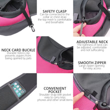Load image into Gallery viewer, Puppy Carrier Travel Handbag Shoulder Bag S/L Pet Pouch Mesh Single Shoulder Bag Breathable Slings Dog Carriers Pets Comfort Travel Tote Cat Outdoor Cover Pets Supplies
