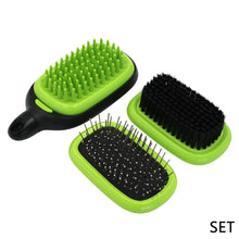 Load image into Gallery viewer, 3 in 1 Dog Grooming Kit Pet Hair Remover Self Cleaning Pet Brush Deshedding Bathing Comb Detachable Pet Slicker Bristle Pin Hair Brush For Cat Massage

