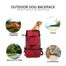 Load image into Gallery viewer, Outdoor Pet Carrier Dog Bag Portable Pet Handbag Breathable Dogs Backpack Reflective Pets Travel Bags Carrying for Animals Small Medium Dogs Corgi Bulldog Pets Supplies
