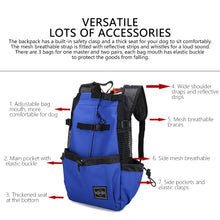Load image into Gallery viewer, Outdoor Pet Carrier Dog Bag Portable Pet Handbag Breathable Dogs Backpack Reflective Pets Travel Bags Carrying for Animals Small Medium Dogs Corgi Bulldog Pets Supplies
