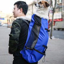 Load image into Gallery viewer, Outdoor Pet Carrier Dog Bag Portable Pet Handbag Breathable Dogs Backpack Reflective Pets Travel Bags Carrying for Animals Small Medium Dogs Corgi Bulldog Pets Supplies
